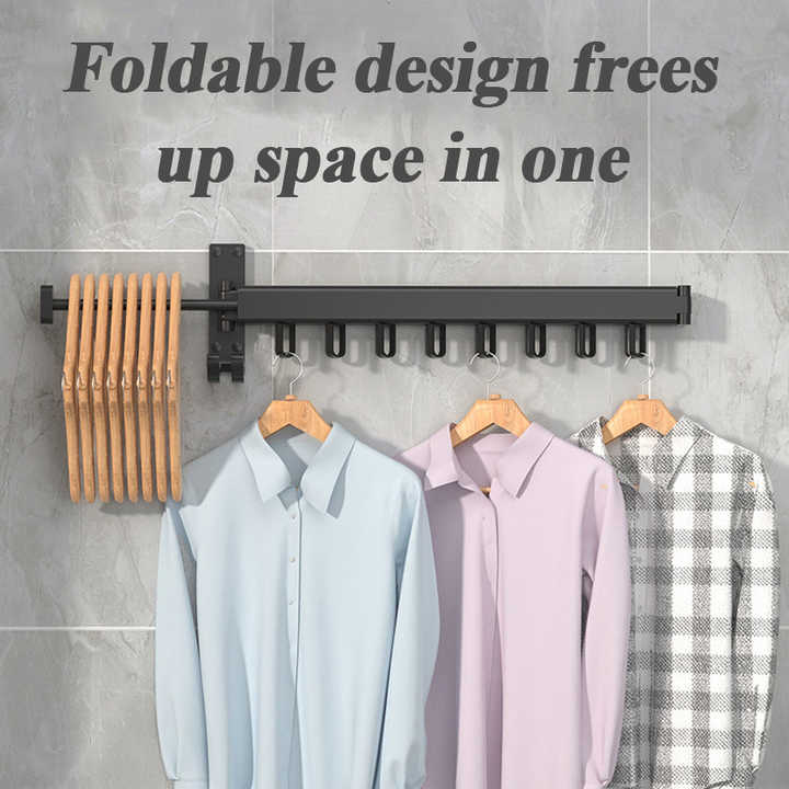 Folding Clothes Hanger Wall Mount