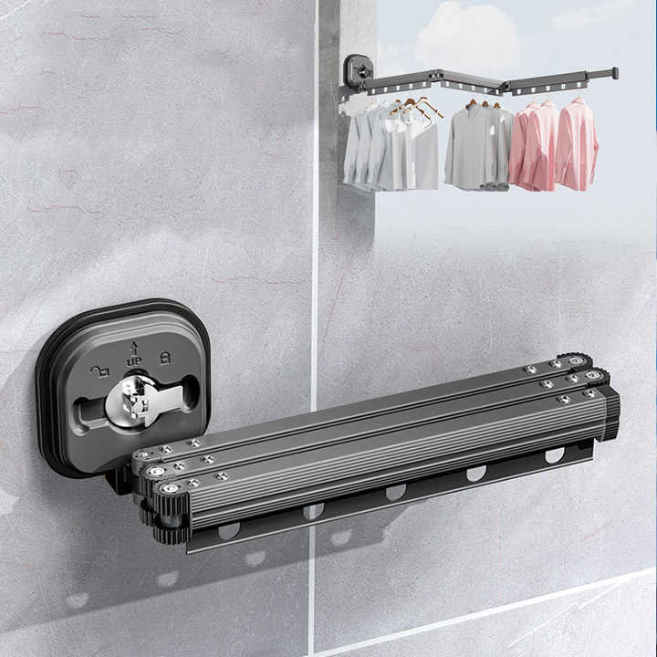 Folding Clothes Hanger Wall Mount