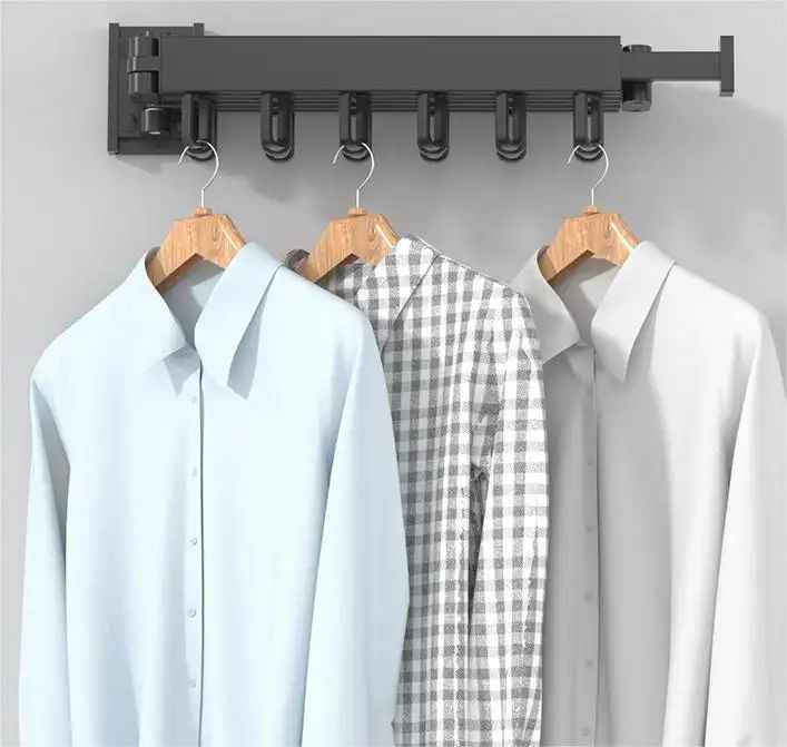 Folding Clothes Hanger Wall Mount